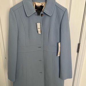 J crew light blue lady day coat size 12p